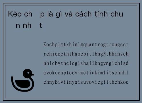 Kèo chấp là gì và cách tính chuẩn nhất